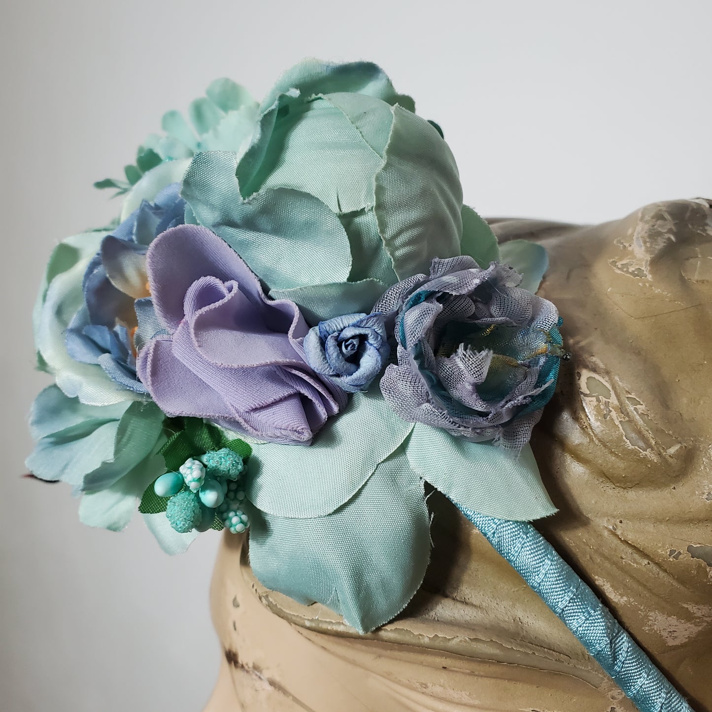 FLOWER CROWN - bleu