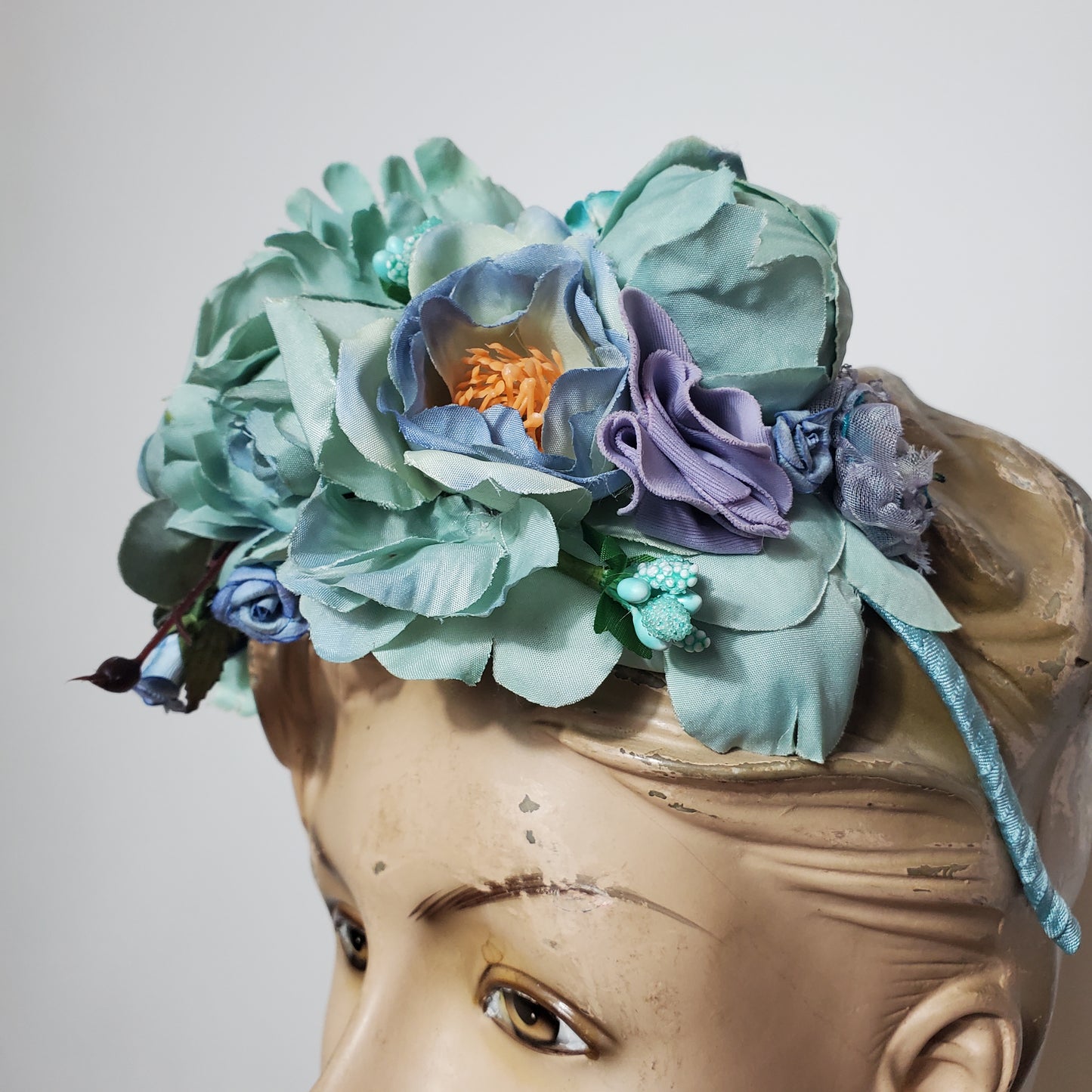 FLOWER CROWN - bleu