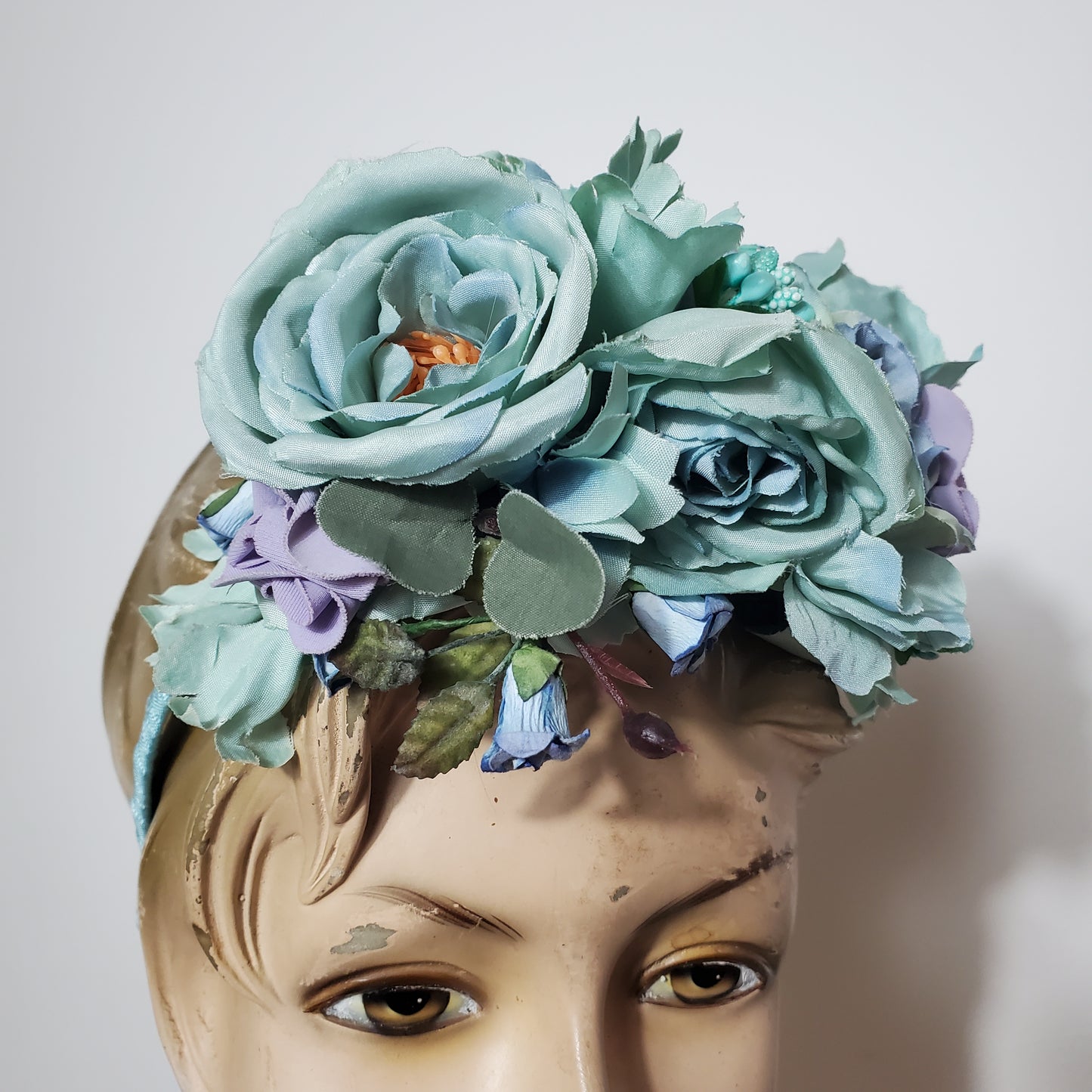 FLOWER CROWN - bleu